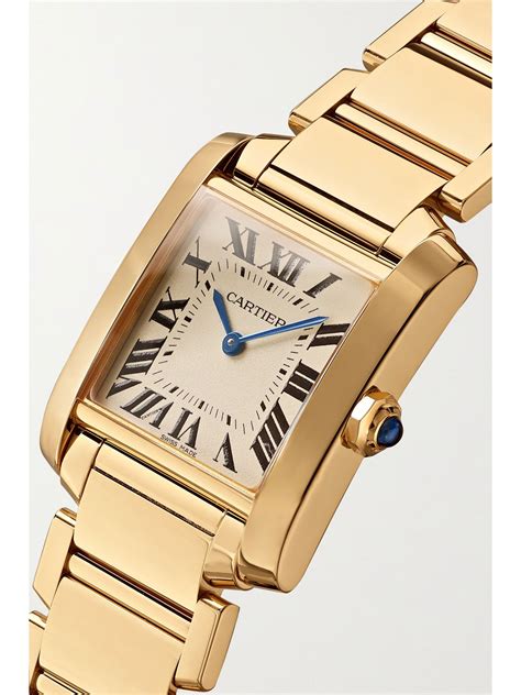 cartier tank watch gold and silver|cartier gold tank francaise.